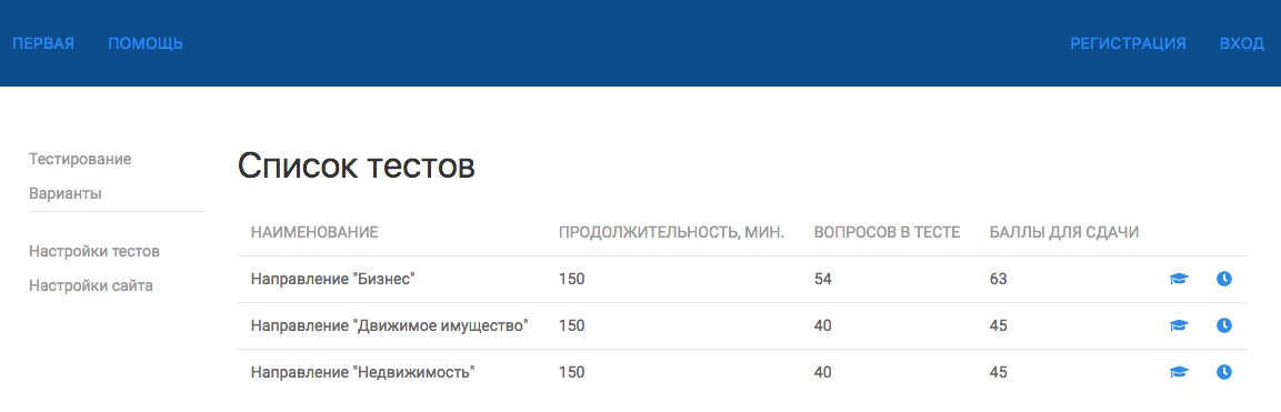 модуль тестирования